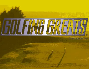 Golfing Greats (Japan) screen shot title